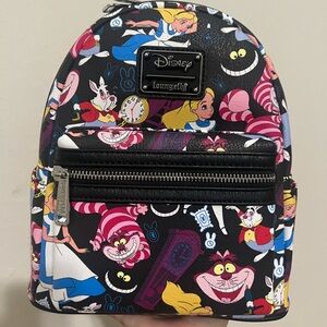 NEW WITH TAGS Loungefly Disney Alice In Wonderland Mini Backpack!!!